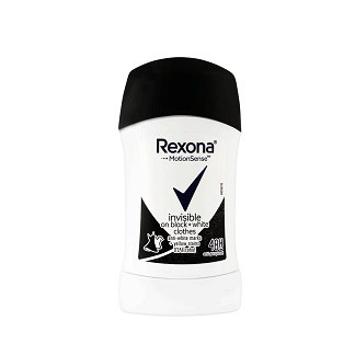 Rexona stick Invisible black+white 40ml | Kosmetické a dentální výrobky - Dámská kosmetika - Deodoranty - Tuhé deo, roll-on